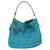 PRADA Tote Bag Nylon Turquoise Blue Auth 75648  ref.1401295