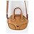 Kitsune Mini borsa in pelle cammello - vista 2