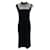 Autre Marque Dolce & Gabbana Black Crepe Dress with Lace Top and Flutter Cap Sleeves Viscose  ref.1401366