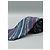 Corbata Trussardi de seda azul con rayas rojas y grises