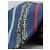 Corbata Trussardi de seda azul con rayas rojas y grises - vista 2