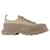 Tread Slick Sneakers - Alexander Mcqueen - Brown - Canvas Cloth  ref.1401417