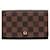 Carteira Longa de Lona Louis Vuitton Porte Monnaie Billets Tresor N61730 em boas condições Marrom  ref.1401456