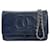 Chanel Navy blue Leather  ref.1401982