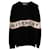 Givenchy Intarsia Knit Logo Sweater in Black Wool  ref.1402134