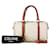 Céline Triomphe Canvas Mini Boston Bag in Very Good Condition White Cloth  ref.1402219