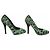 Dolce & Gabbana Décolleté Leopardate Verde in Pelle di Vitello 37.5 Multicolore - vista 5