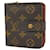 Louis Vuitton Compact zip Brown Cloth  ref.1402524