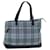 BURBERRY Nova Check Blue Label Tote Bag Nylon Blue Auth bs14429  ref.1402600