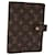 LOUIS VUITTON Monogram Agenda MM Day Planner Cover R20105 LV Auth th4897 Cloth  ref.1402639