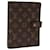 LOUIS VUITTON Monogramm Agenda MM Tagesplaner Cover R20105 LV Auth 75477 Leinwand  ref.1402677