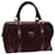 Céline CELINE Macadam Canvas Boston Bag Bordeaux Auth 75617  ref.1402681