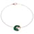 Cartier Amulette De Cartier Malachite Diamond 18K Rose Gold Xs Model Bracelet Golden Metal  ref.1402825