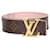 Louis Vuitton Cinto reversível com iniciais do monograma rosa Couro  ref.1402830