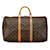 Bolsa Boston Louis Vuitton Monogram Keepall 50 M41426 em couro PVC marrom em muito bom estado Lona  ref.1402967