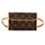 Louis Vuitton Monogram Pochette Florentine XS Waist Bag M51855 in Very Good Condition Brown Plastic  ref.1402980