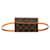 Bolsa de cintura Louis Vuitton Monogram Pochette Florentine XS M51855 em muito bom estado Marrom Plástico  ref.1402981