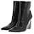 Autre Marque NON SIGNE / UNSIGNED  Boots T.eu 38 Vegan leather Black  ref.1403000