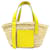 Loewe Brown Small Raffia Basket Tote Beige Yellow Leather Pony-style calfskin  ref.1403639