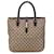 Gucci Brown GG Canvas Jackie Piston Lock Tote Pony-style calfskin Cloth  ref.1403702