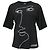 Camiseta Moschino con cara bordada de algodón negro