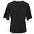 Camiseta Moschino con cara bordada de algodón negro - vista 3