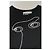 Camiseta Moschino con cara bordada de algodón negro - vista 9