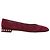Stuart Weitzman Pear-Embellished Flats aus rotem Wildleder