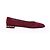 Stuart Weitzman Pear-Embellished Flats aus rotem Wildleder - Ansicht 10