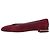 Stuart Weitzman Pear-Embellished Flats aus rotem Wildleder - Ansicht 2