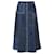 McQ By Alexander McQueen Patchwork A-line Midi Skirt in Blue Denimalexande Light blue Cotton  ref.1403809