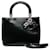 Dior mittelgroße Lady Dior Handtasche aus Lackleder in gutem Zustand  ref.1404027