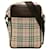 Burberry Nova Check Crossbody Bag Bolsa de ombro de lona em bom estado  ref.1404057