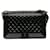 Chanel Black New Medium Patent Boy Flap Cuir Cuir vernis Noir  ref.1404103