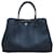 Hermès Blue Negonda Garden Party 30 Navy blue Leather Pony-style calfskin  ref.1404148