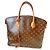 Lockit Borsa a mano Louis Vuitton Lockid Cognac in pelle di vitello