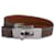 Bracelet Hermès Kelly doublé Tour Silver Palladium en cuir marron  ref.1404191
