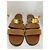 Sandali Chanel con cinturino in camoscio camel 38 Beige - vista 2