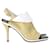 Day Balenciaga Glove Peep Toe Sandals in Yellow Leather  ref.1404368