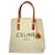 Céline Borsa Cabas orizzontale in tela bianca Celine Bianco Panno  ref.1404410