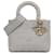 Dior Cinza Médio Cannage Lady D-Lite Marrom Lona Pano  ref.1404429