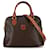 Céline Celine Brown Macadam Dome Borsa a tracolla Marrone Tela Panno  ref.1404443