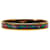 Hermès Red Narrow Egyptian Boat Enamel Bangle Gold-plated  ref.1404476