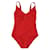 Hermès NEW HERMES ONDINE H SWIMSUIT923716DD M 40 RED RED NEW SWIMSUIT Synthetic  ref.1404526