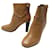 Hermès HERMES SHOES CAMEL LEATHER ANKLE BOOTS SIZE 40 LEATHER SHOES BOOTS  ref.1404529