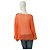 Vicolo Glitzerndes Orangefarbenes Stricktop mit Lochmuster - Ansicht 2