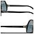 Occhiali da sole Jimmy Choo Bikers/S Neri con Lenti a Specchio Nero - vista 5