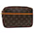 Louis Vuitton Monogram Compiegne 23 Pochette M51847 LV Auth fm3312 Monogramma Tela  ref.1404654