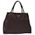 PRADA Sac à Main Nylon Marron Auth 70593  ref.1404666