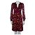 Diane Von Furstenberg Vestido de seda DvF Leyah en estampado Midnight Kiss. Multicolor